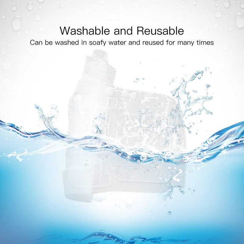 imComor Keyboard Cover for Logitech K350 MK570 MK550 Keyboard Cover Skin for Logitech K350 MK550 MK570 Wireless Wave Keyboards Covers Protector Accessories, Clear - Image 4